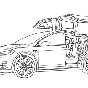 Tesla Coloring Pages Printable for Free Download