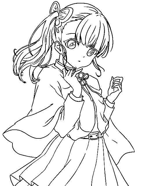 Tsuyuri Kanao Coloring Pages Printable for Free Download