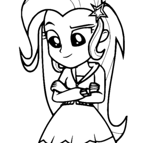 Equestria Girls Coloring Pages Printable for Free Download