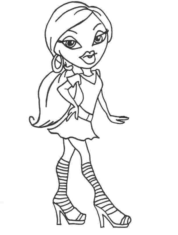 Bratz Coloring Pages Printable for Free Download