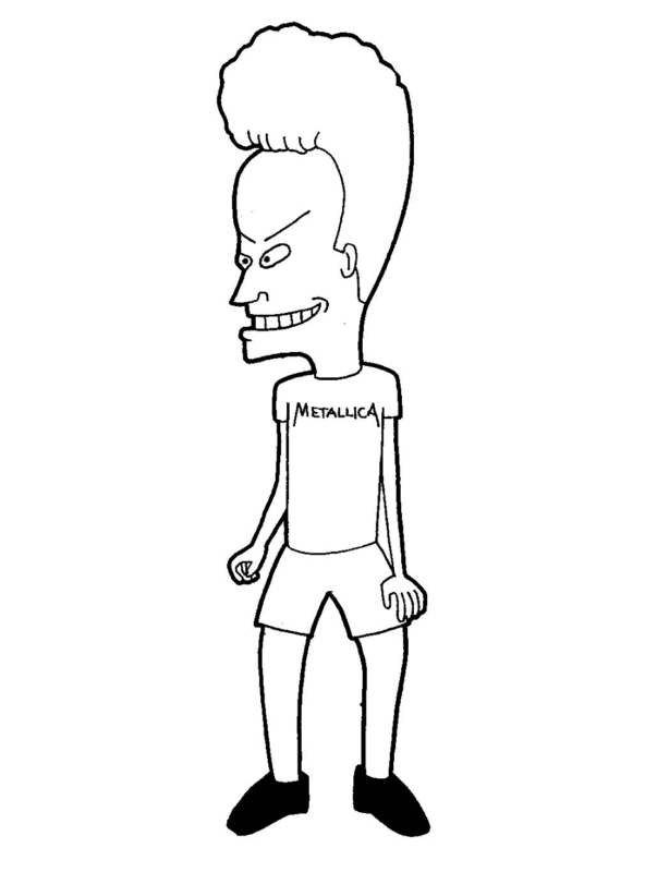 beavis and butt head do the universe coloring pages for kids