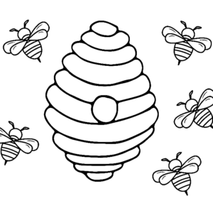 Bee Coloring Pages Printable for Free Download