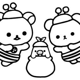 Rilakkuma Coloring Pages Printable for Free Download