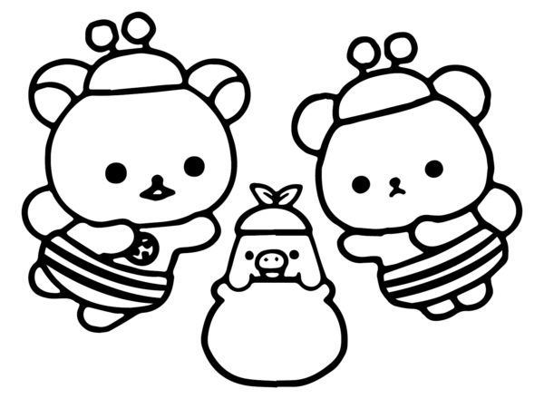 Rilakkuma Coloring Pages Printable for Free Download