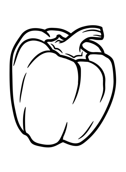 Bell Pepper Coloring Pages Printable for Free Download