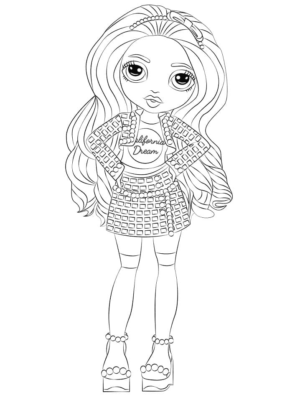 Rainbow High Coloring Pages Printable for Free Download