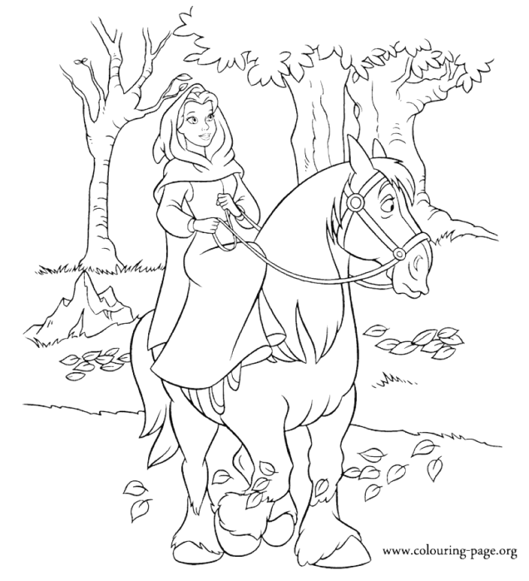 Belle Coloring Pages Printable For Free Download