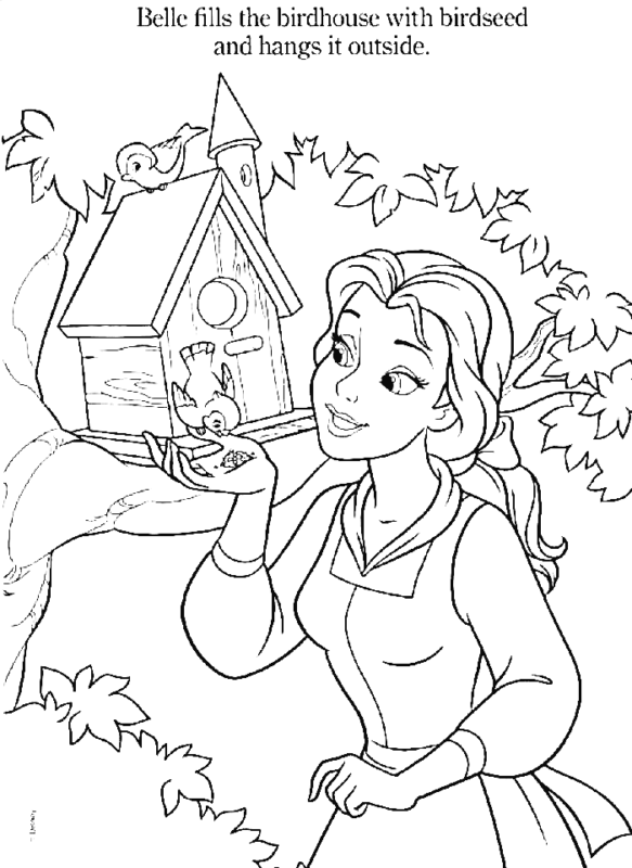 Belle Coloring Pages Printable for Free Download