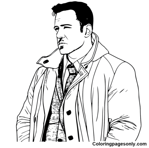 Ben Affleck Coloring Pages Printable for Free Download