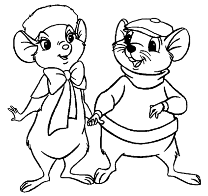 The Rescuers Coloring Pages Printable for Free Download
