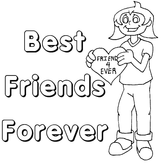 best friends quotes coloring pages