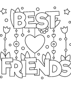 BFF Coloring Pages Printable for Free Download