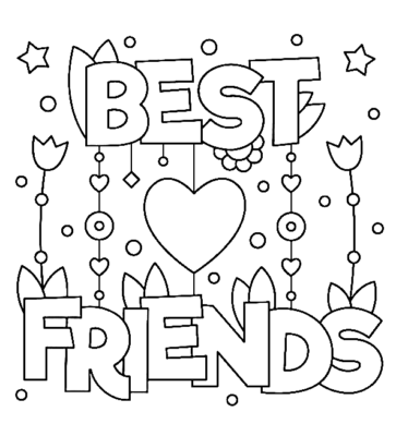 BFF Coloring Pages Printable for Free Download