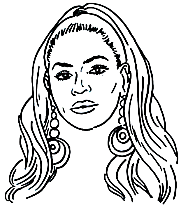 coloring pages of beyonce