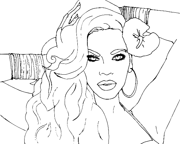 Beyonce Coloring Pages Printable for Free Download