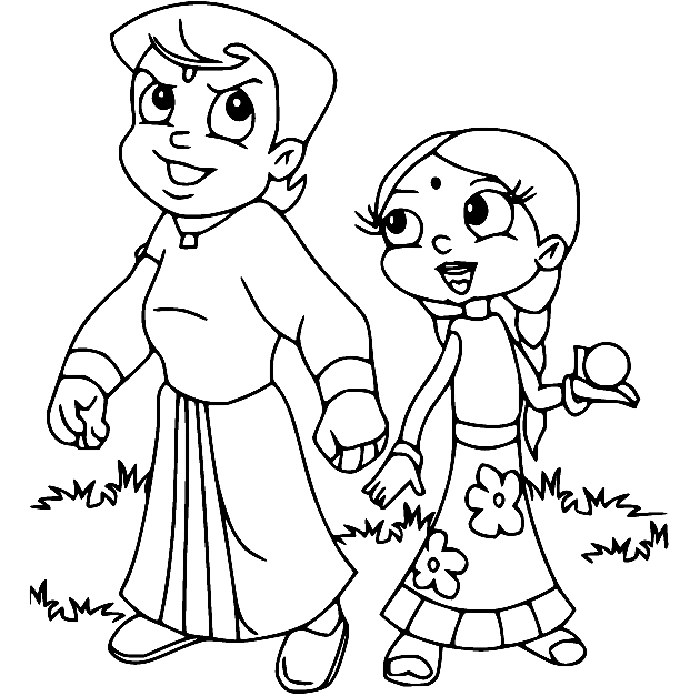 Buy Chhota Bheem Drawing, and Coloring Book for Kids | Free Shipping