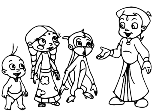 Chhota Bheem Coloring Pages Printable for Free Download