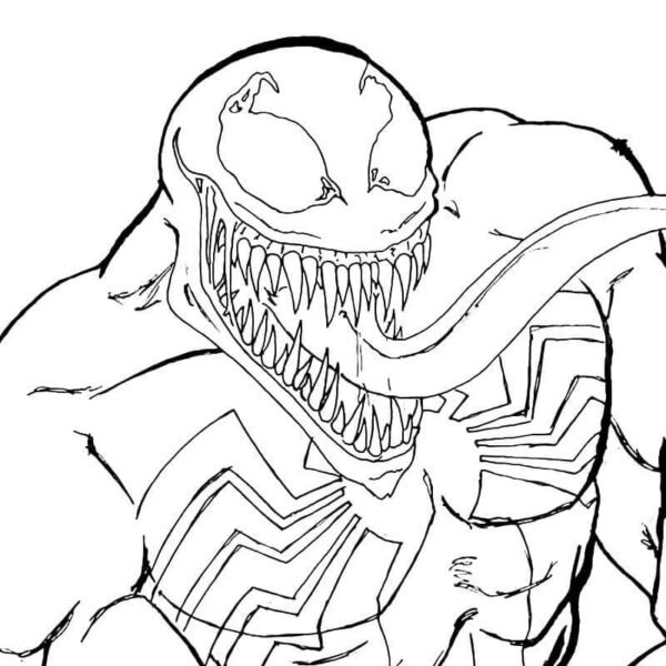 Venom Coloring Pages Printable for Free Download