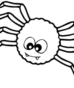 Fishing Spider Coloring Page