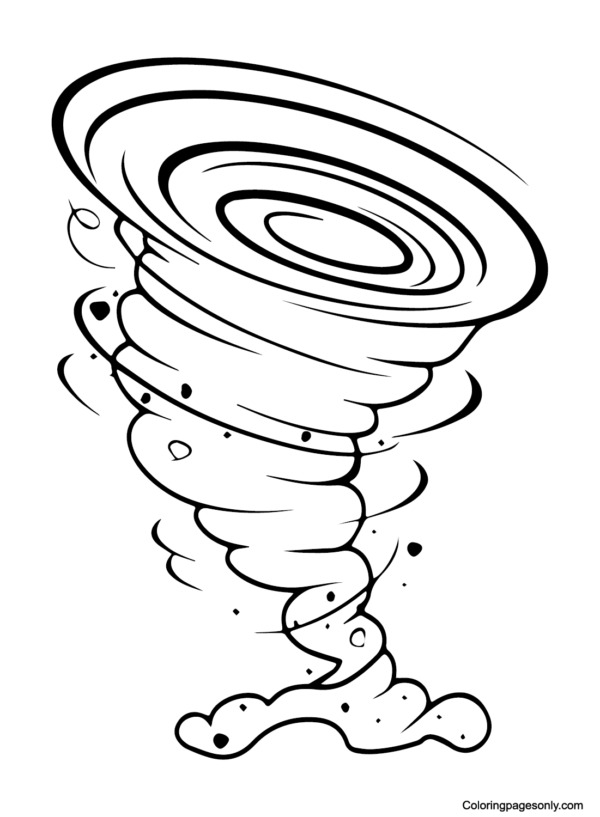 Tornado Coloring Pages Printable for Free Download