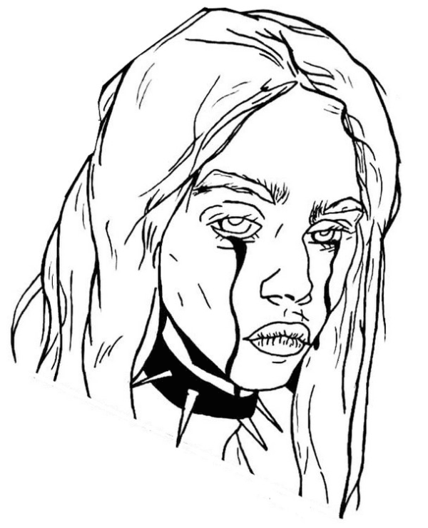 Billie Eilish Coloring Pages Printable for Free Download