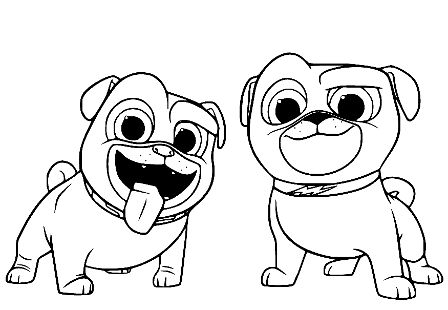 Puppy Dog Pals Coloring Pages Printable for Free Download
