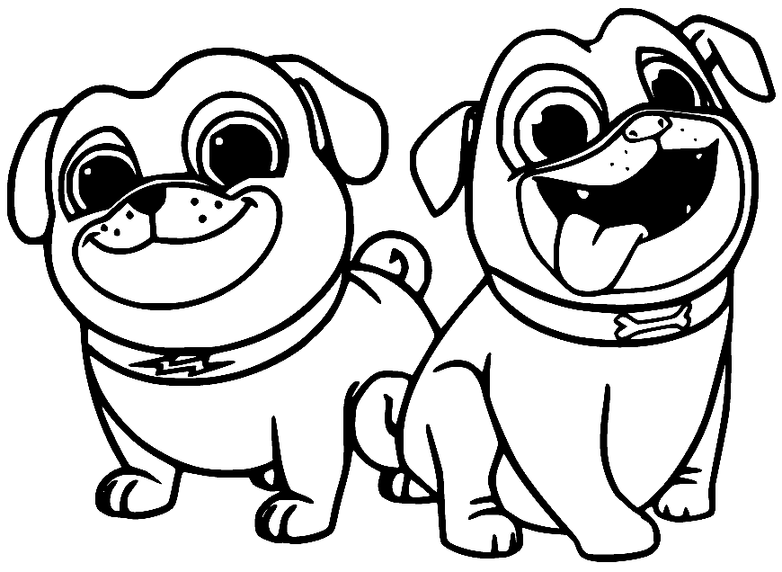 Puppy Dog Pals Coloring Pages Printable for Free Download