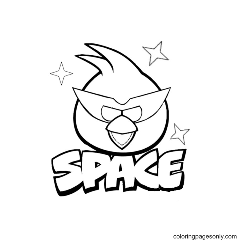 Angry Birds Space Coloring Pages Printable for Free Download