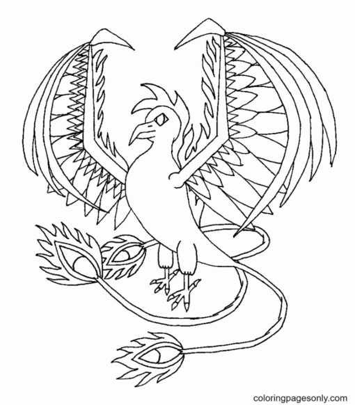 Phoenix Coloring Pages Printable for Free Download