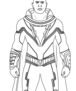 17+ Black Adam Coloring Pages