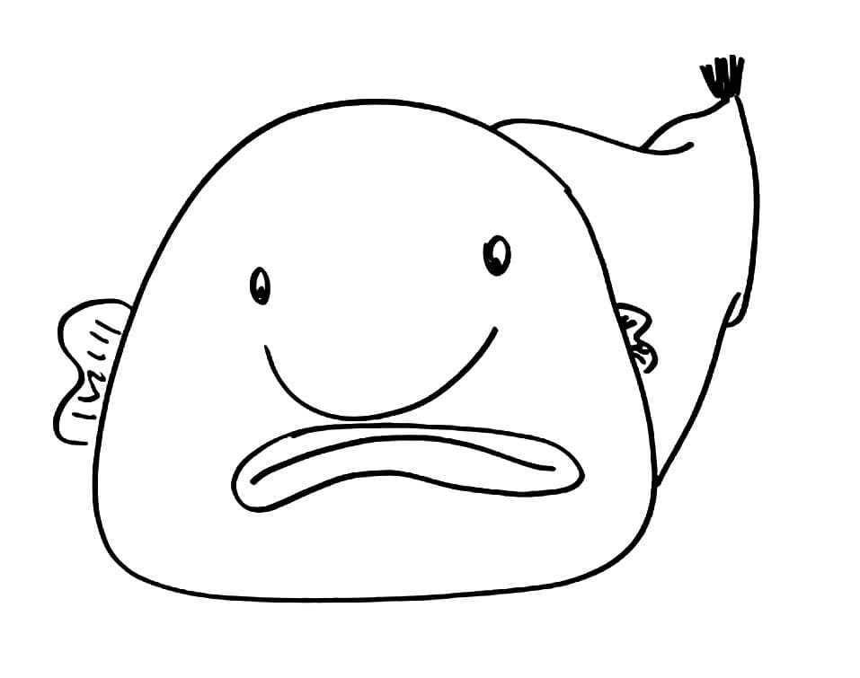 Blobfish Coloring Pages Printable for Free Download