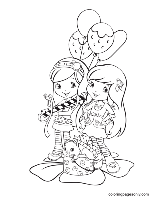 Strawberry Shortcake Coloring Pages Printable for Free Download