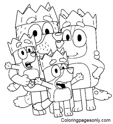 Bluey Coloring Pages Printable for Free Download