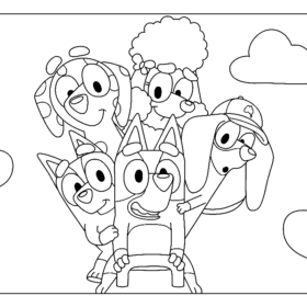 Bluey Coloring Pages Printable for Free Download