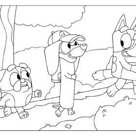 Bluey Coloring Pages Printable for Free Download