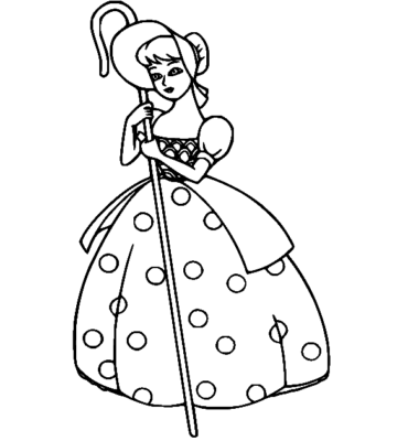 Bo Peep Coloring Pages Printable for Free Download