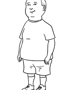 King of the Hill Coloring Pages Printable for Free Download