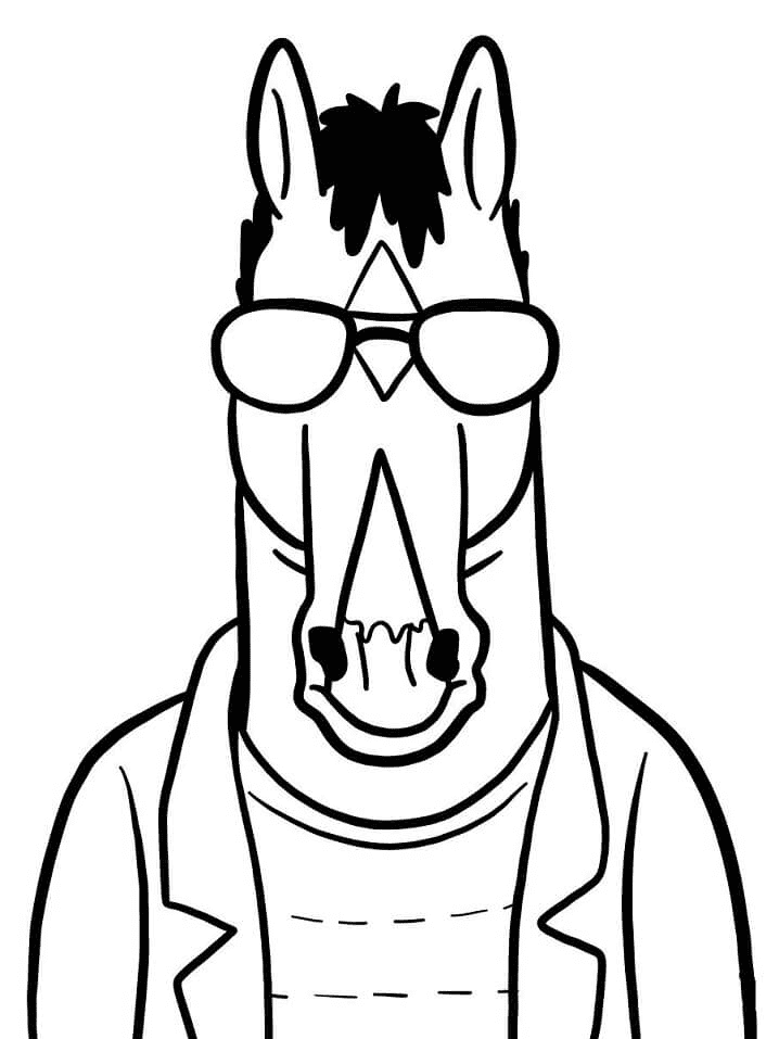 bojack horseman coloring pages printables