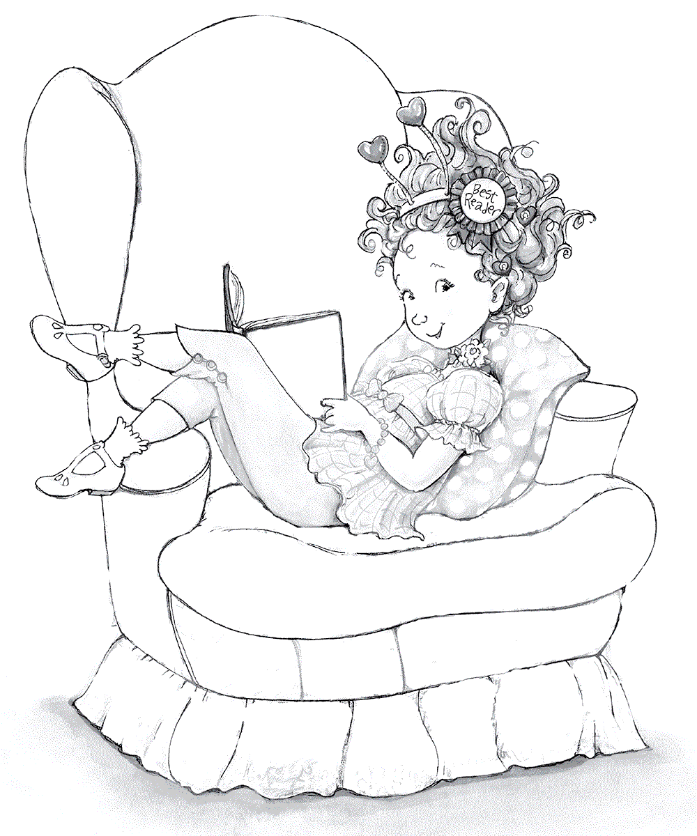 free fancy nancy coloring pages to print