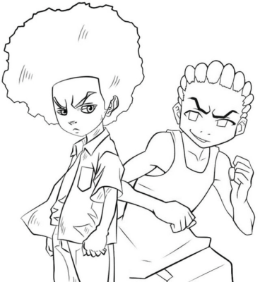 Boondocks Coloring Pages Printable for Free Download