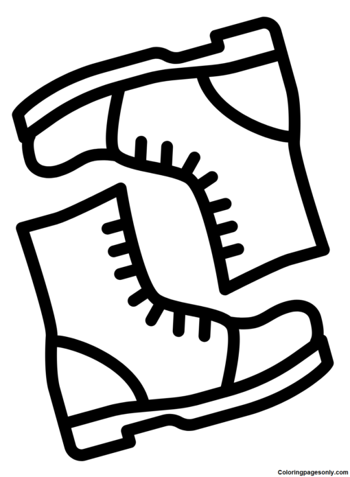 Boots Coloring Pages Printable for Free Download