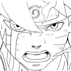 boruto action Coloring Page - Anime Coloring Pages
