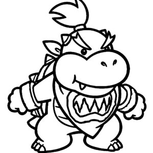 Bowser Jr Coloring Pages Printable for Free Download