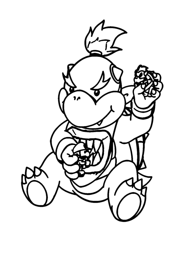 Bowser Jr Coloring Pages Printable for Free Download