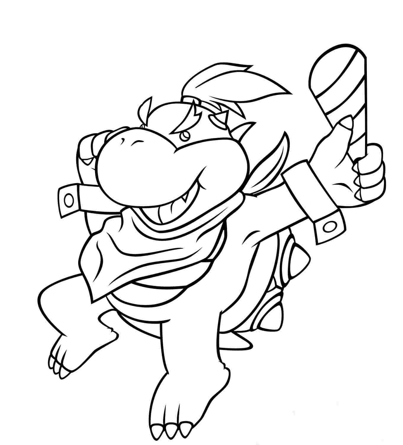 Bowser from Super Mario Bros Coloring Pages - Get Coloring Pages