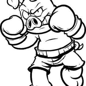 Boxing Coloring Pages for Kids Ages 4-8 by Inkhorse Publishing Kids  Coloring Book With 30 Digital Coloring Pages PDF Download 