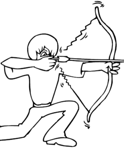 Archery Coloring Pages Printable for Free Download