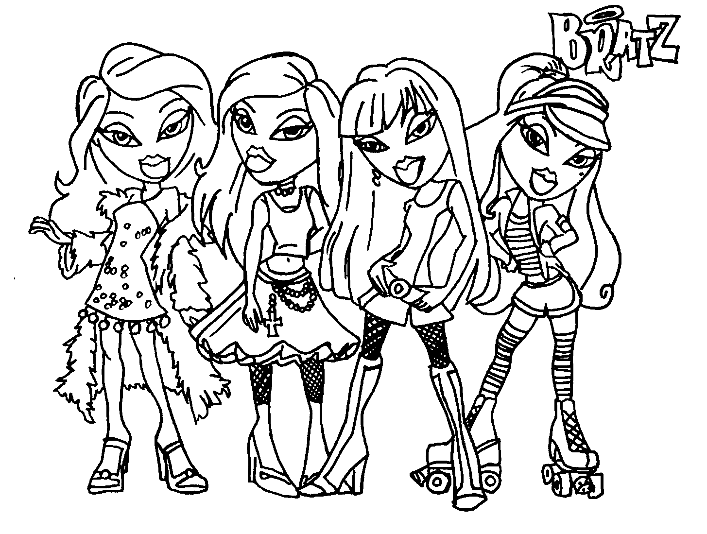 Bratz: Coloring Book For Girls : Amazing Bratz Coloring Book For