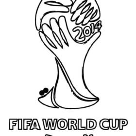 World Cup Logo Coloring Pages Printable for Free Download