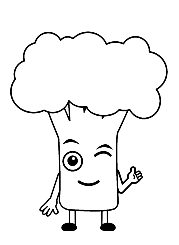 Broccoli Coloring Pages Printable For Free Download